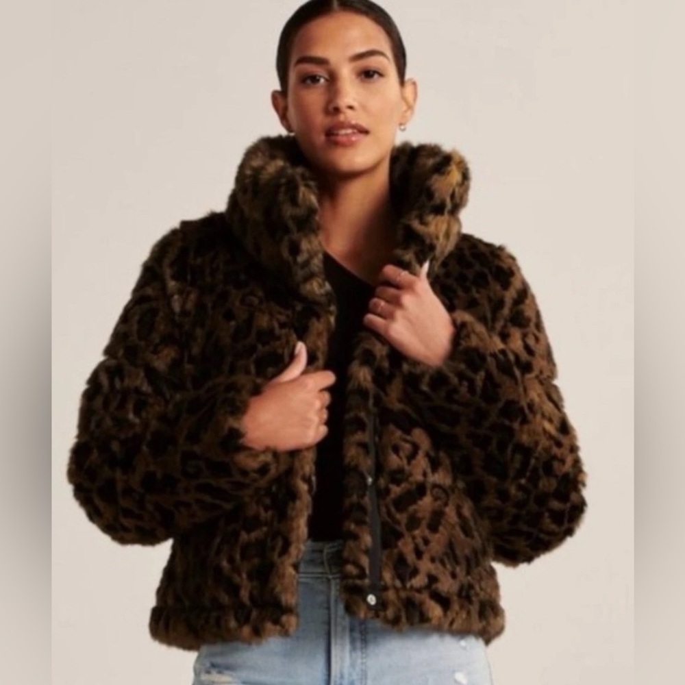 Abercrombie & Fitch Faux Fur Jacket